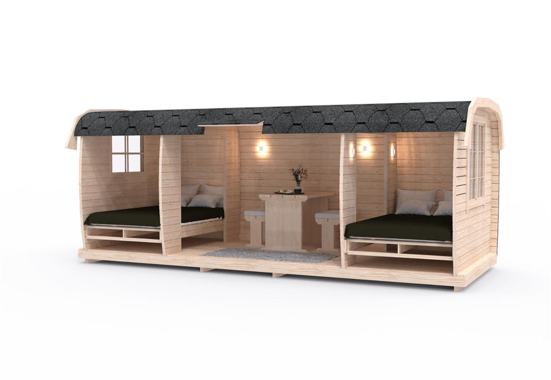 Naturcamping Lueneburger Heide - Chalets & Tiny Haeuser Soltau Exteriör bild